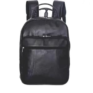 Mochila de Couro com Plaquinha Personalizada 2