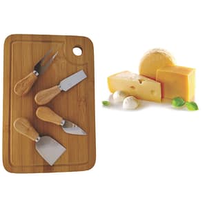 Kit para Queijo em Bambu