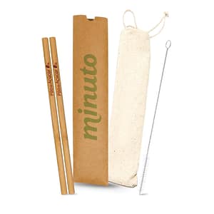 Canudo Bambu Personalizado