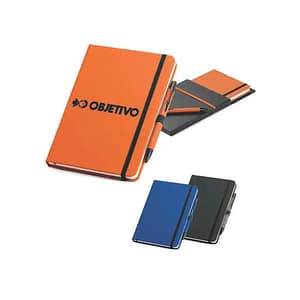Kit caderno e caneta personalizado brinde