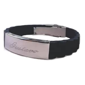 Pulseira de borracha Trançada 2