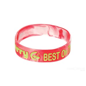 Pulseira de silicone larga mesclada 2