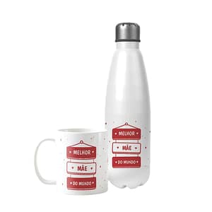 Kit com Garrafa e Caneca