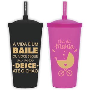 Copo ecológico com tampa personalizado 2