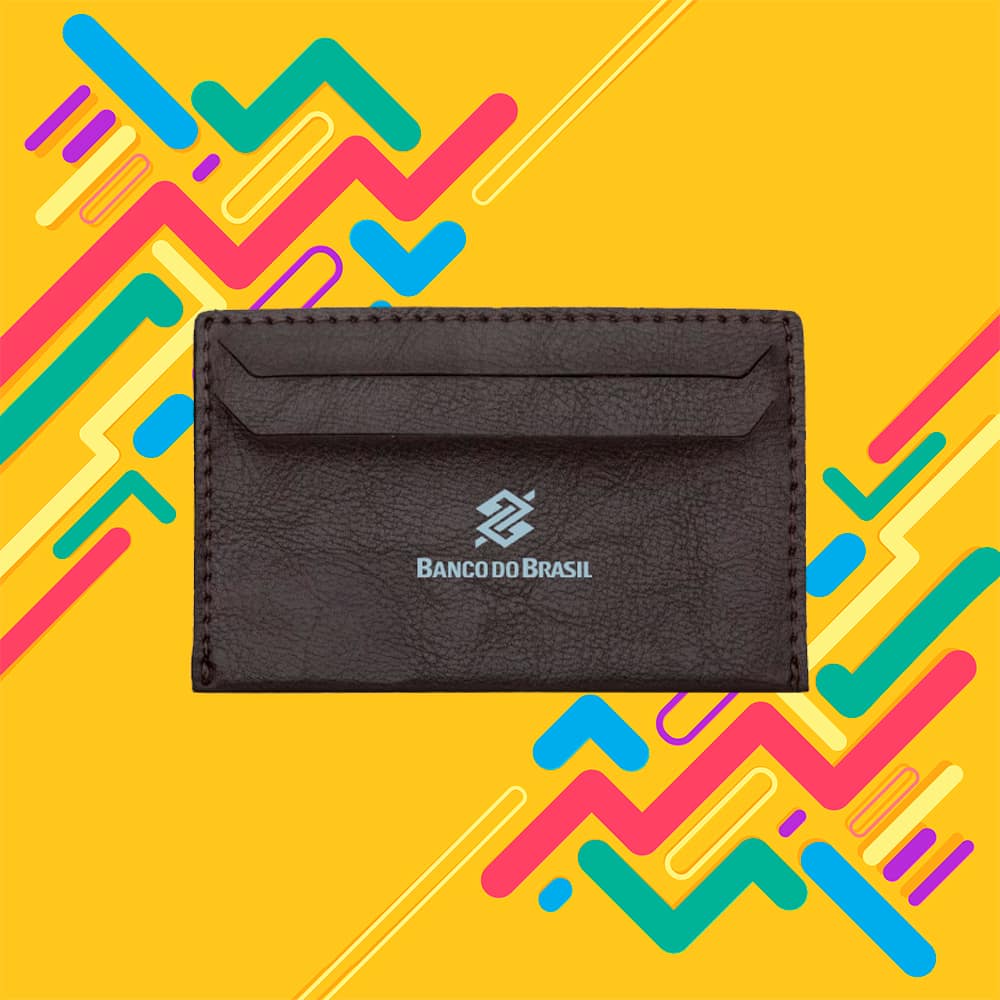 kit porta cartão couro | HM Brindes