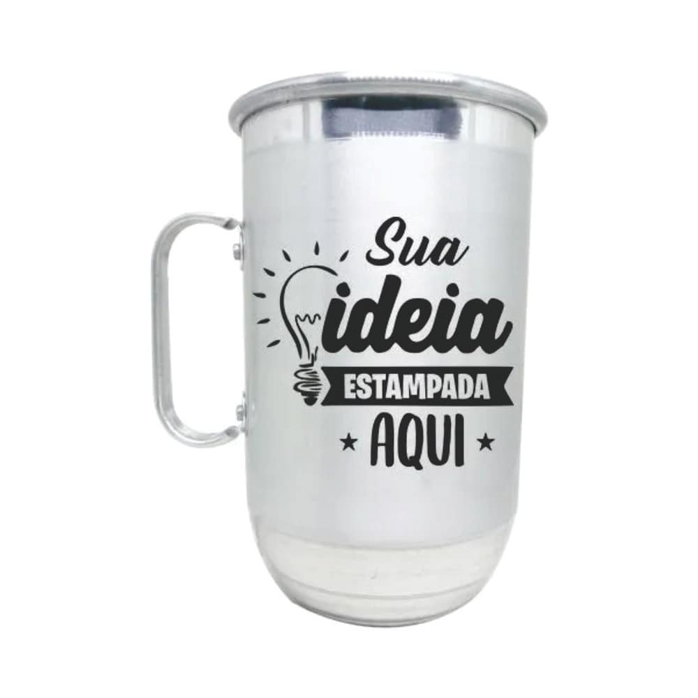 Caneca de Alumínio Personalizada com Foto