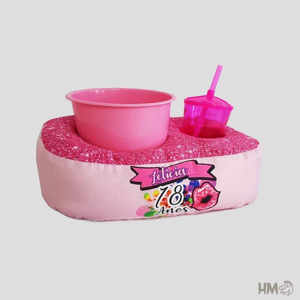Almofada porta Pipoca Personalizada