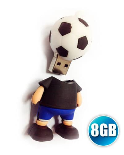Pen Drive 3D 8GB Customizado em Borracha