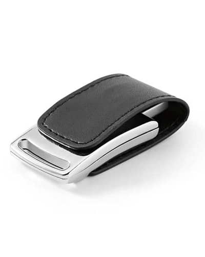 Pen Drive em Couro com Imã Personalizado