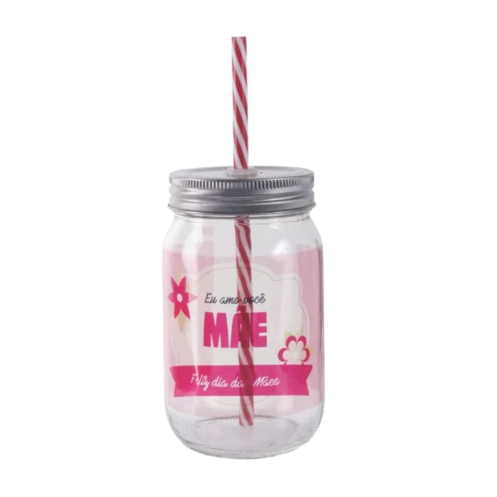 Caneca com Canudo Personalizado