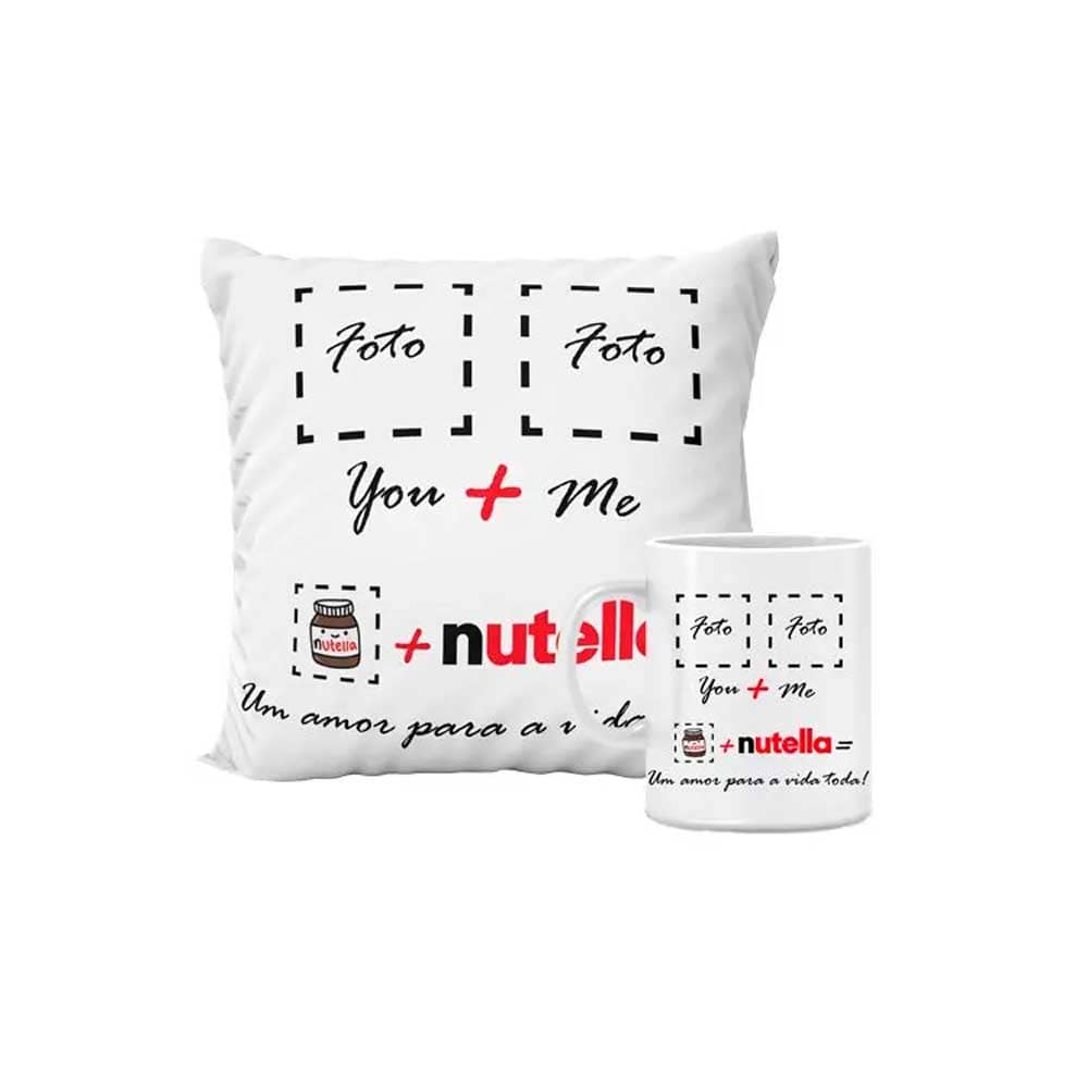 Kit Almofada e Caneca | HM Brindes Kit Almofada e Caneca