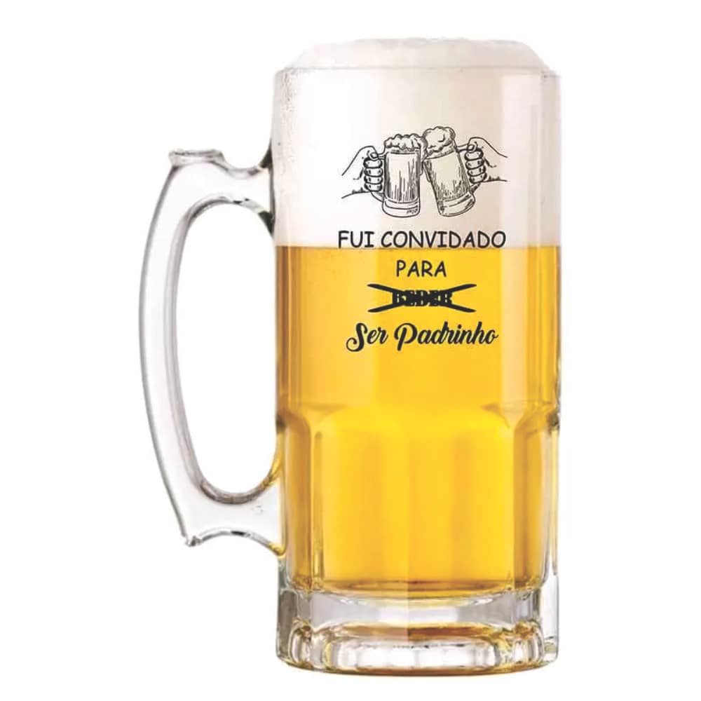 Caneca de chopp personalizada de vidro 1