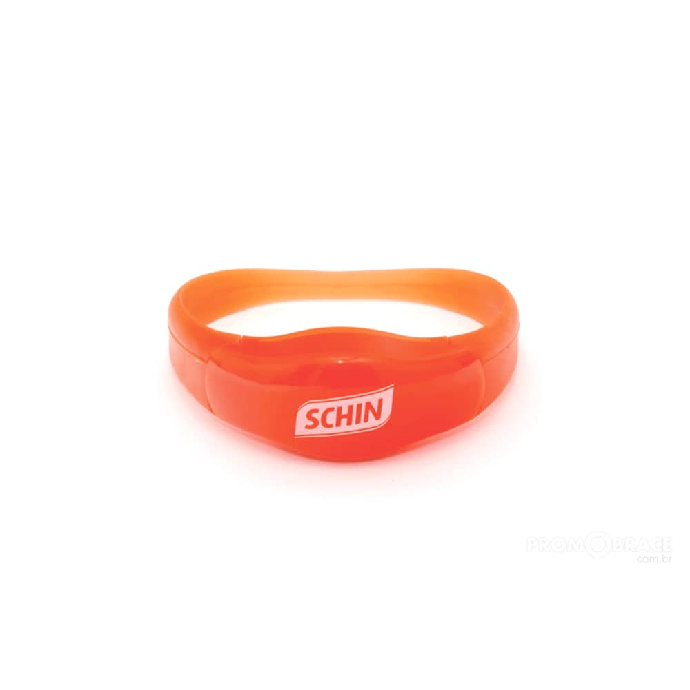 Pulseira de silicone com LED