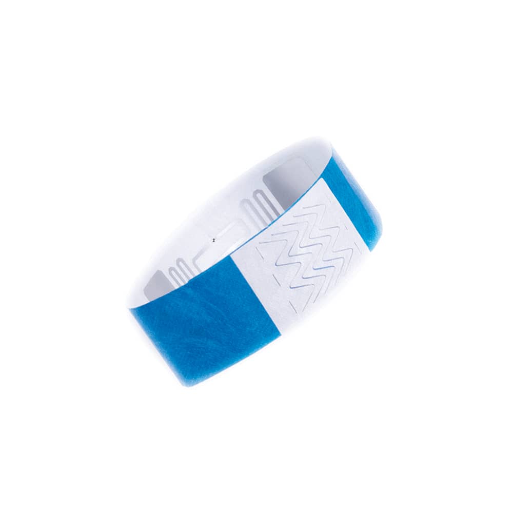 Pulseira TYVEK ajustável com chip RFID NFC