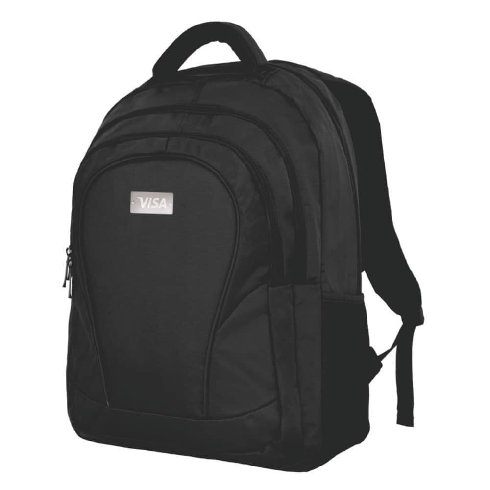 Mochila de Couro com Plaquinha Personalizada