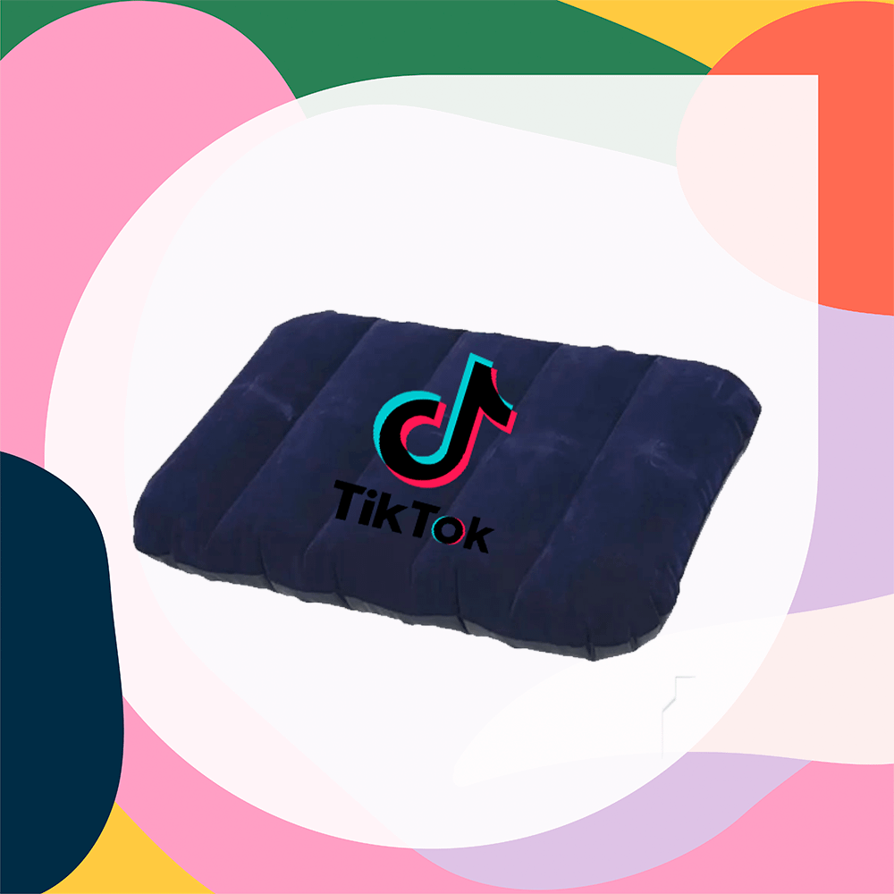 travesseiro inflavel personalizado para viagem | HM Brindes