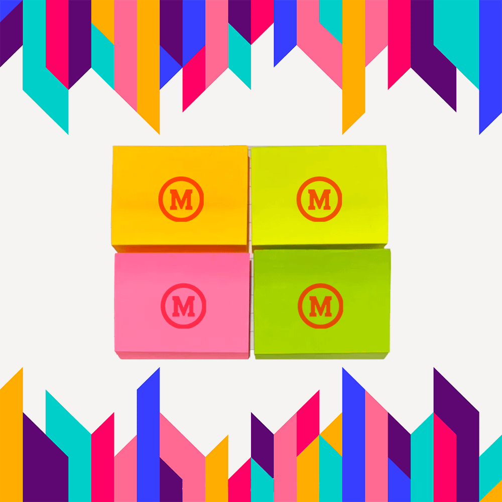 bloco sticky com cores personalizado | HM Brindes