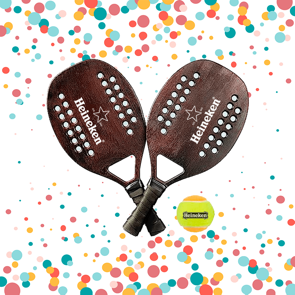 bolinhas beach tennis com raquete personalizada | HM Brindes