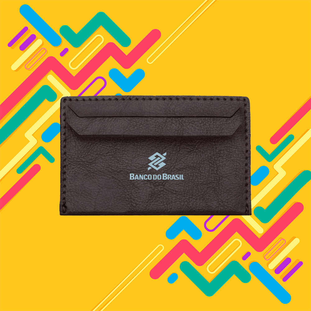 kit porta cartão couro | HM Brindes
