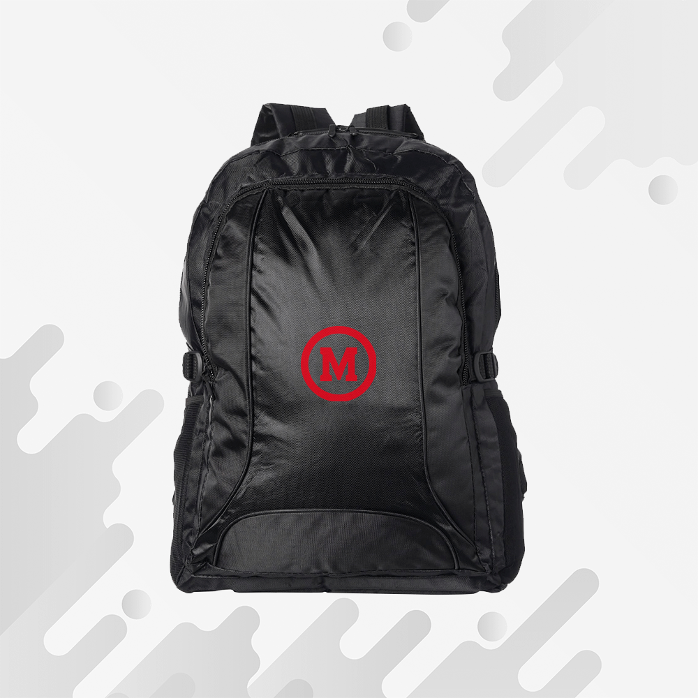 mochila preta escolar personalizada | HM Brindes