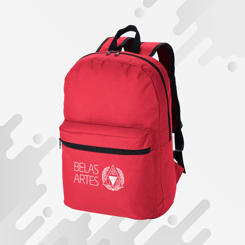 mochila com bolso frontal escolar | HM Brindes