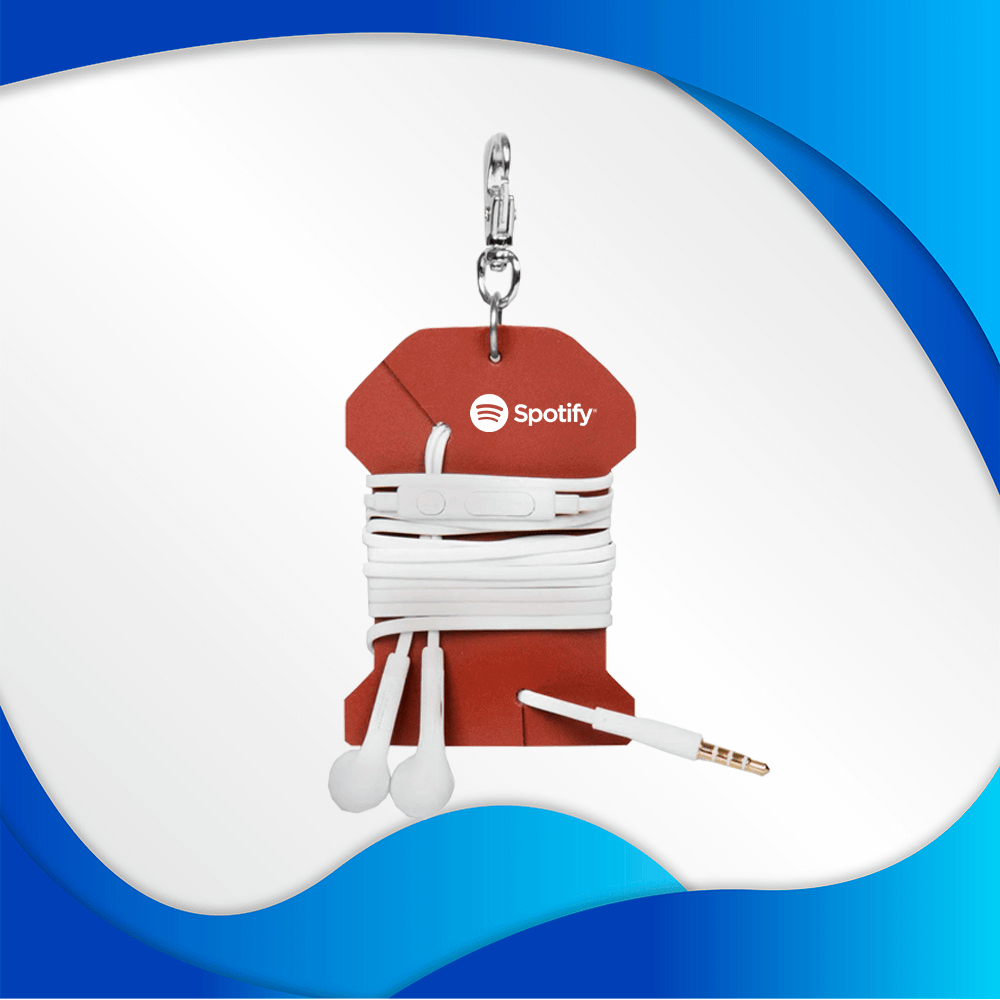 porta fone de ouvido com fio | HM Brindes